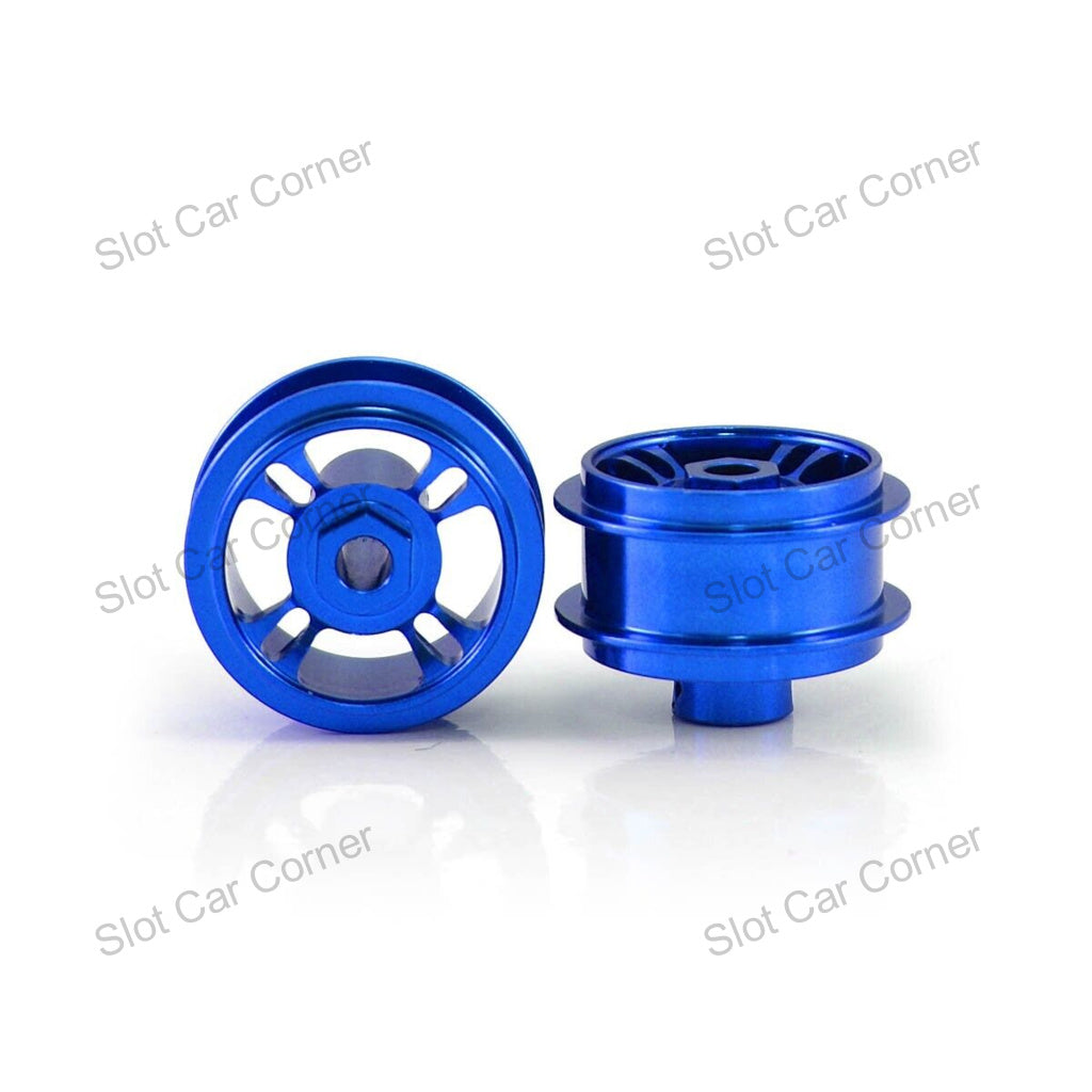 Staffs 213 15.8 x 8.5mm 4 Spoke Air Aluminum Wheels, Blue