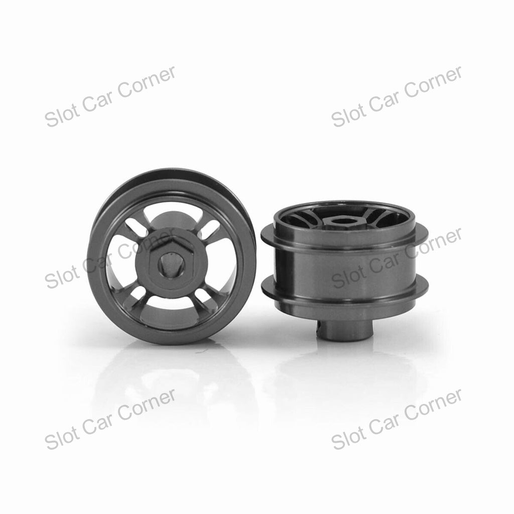 Staffs 215 15.8 x 8.5mm 4 Spoke Air Aluminum Wheels, Grey