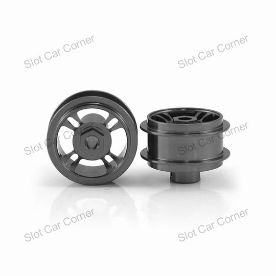 Staffs 215 15.8 x 8.5mm 4 Spoke Air Aluminum Wheels, Grey