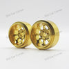 Staffs 233 15.8 x 8.5mm Minilite Deep Dish Aluminum Wheels, Gold