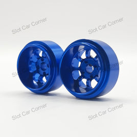 Staffs 235 15.8 x 8.5mm Minilite Deep Dish Aluminum Wheels, Blue