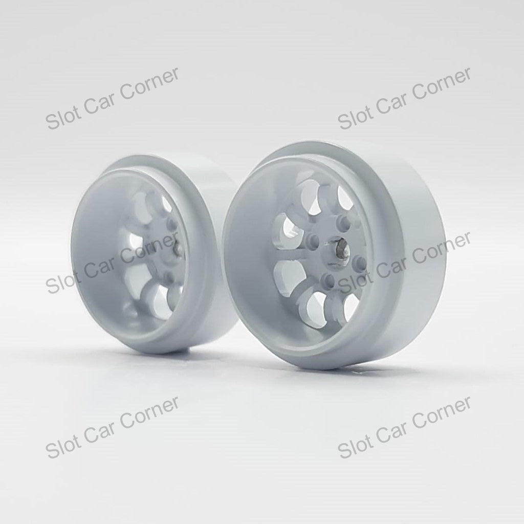 Staffs 238 15.8 x 8.5mm Minilite Deep Dish Aluminum Wheels, White