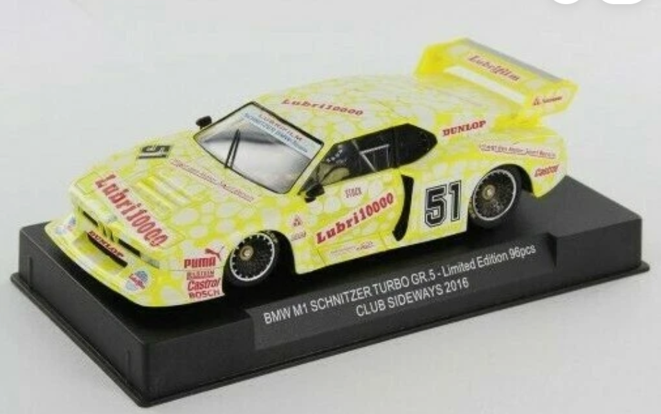 Sideways SW44Y BMW M1 Schnitzer Turbo Gr. 5 YELLOW No. 51, LIMITED EDITION