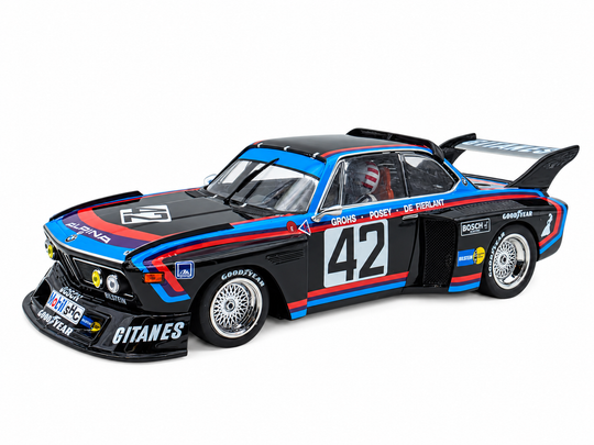 Sideways SW87 BMW 3.5 CSL Group 5 No. 42 Gitanes, 24H Le Mans 1976