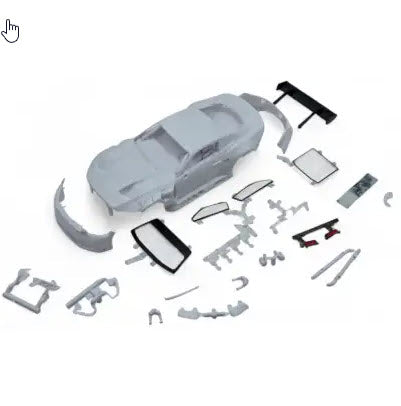 Sideways SWB/USA White Body Kit, Mustang GT3