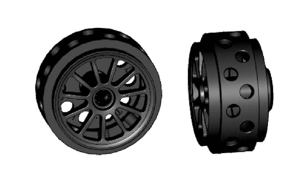 Slot.It W16508215-3D 16.5 x 8.2mm 3D Printed Wheels, Short Hub