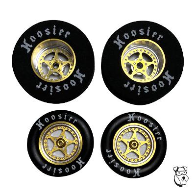 Mid-America MID 1757G Super Star .980" Fronts and 1-1/16" dia. x .400" Wide Rears, GOLD Set