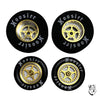 Mid-America MID 1756G Super Star .980" Fronts and 1-1/16" dia. x .300" Wide Rears, GOLD Set