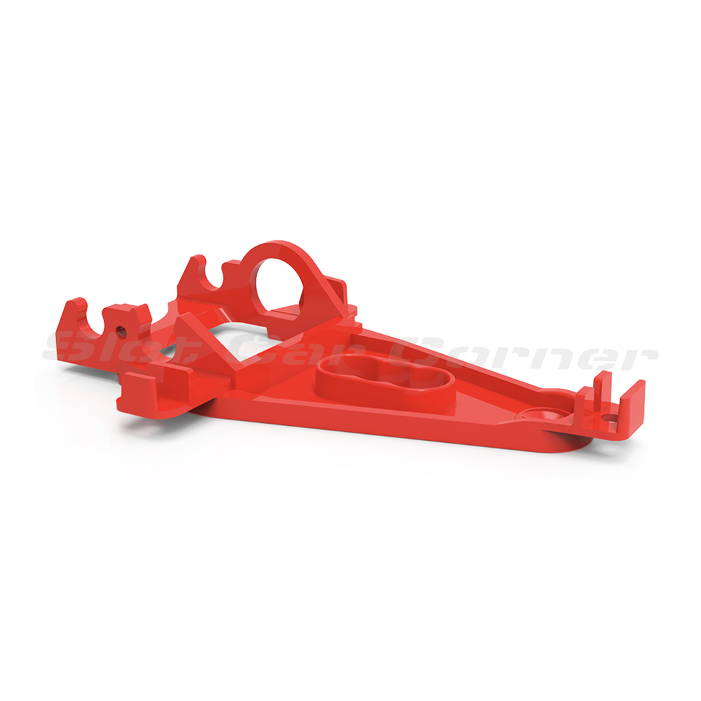 NSR 1264EVO Triangular SW Motor Mount .75mm Offset, Short-Can, X-Hard (Red), product view