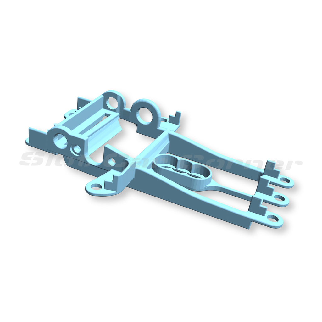 NSR 1332 Hypercar 1.0mm Offset Sidewinder Motor Mount, Soft (Blue), product view