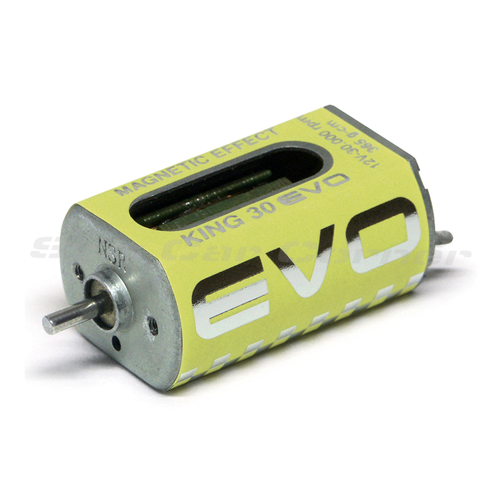 NSR 3027 King EVO 30,000 RPM motor showing the can, shaft and terminals