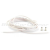 NSR 4824 extra-flexible silicone motor wire, 0.25 mm², one meter with brass cups