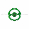 NSR 5929 green 29-tooth ERGAL Hypercar sidewinder gear, front view