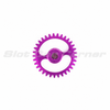 NSR 5933 magenta 33-tooth ERGAL Hypercar sidewinder gear, front view
