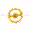 NSR 5934 gold 34-tooth ERGAL Hypercar sidewinder gear, front view