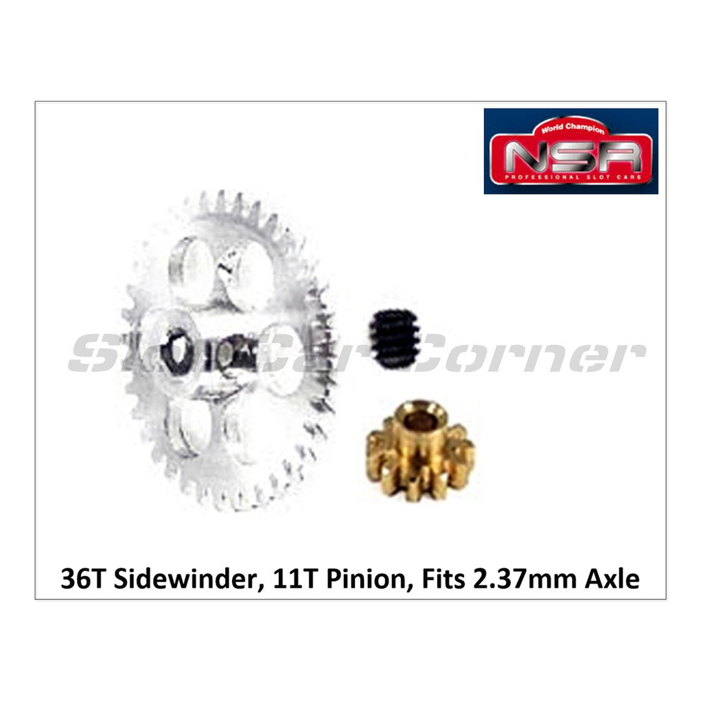 NSR 6705 Gear Set for Scalextric and Fly, Sidewinder product detail