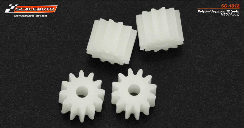 Scaleauto SC-1012 Polyamide 7.25mm Pinion, 12 Teeth