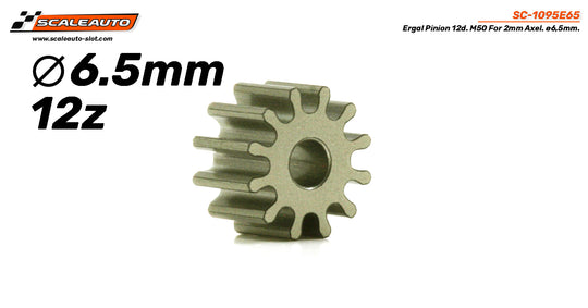Scaleauto SC-1095E65 6.5mm 12-tooth Ergel Pinion