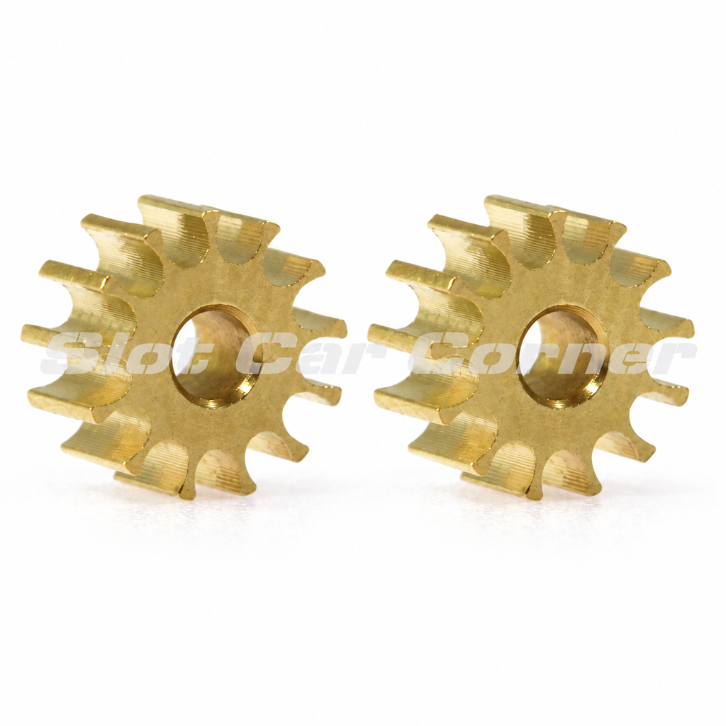 Scaleauto SC-1096A65 pair of 13-tooth 6.5 mm brass pinions