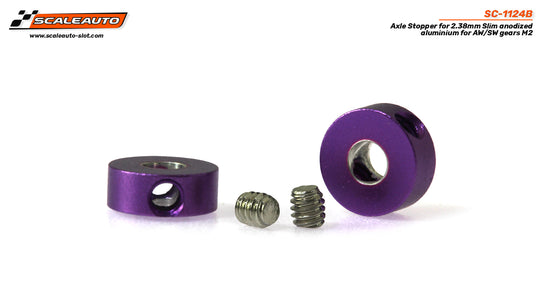 Scaleauto SC-1124B Aluminum Axle Stopper Slim for AW/SW Gears