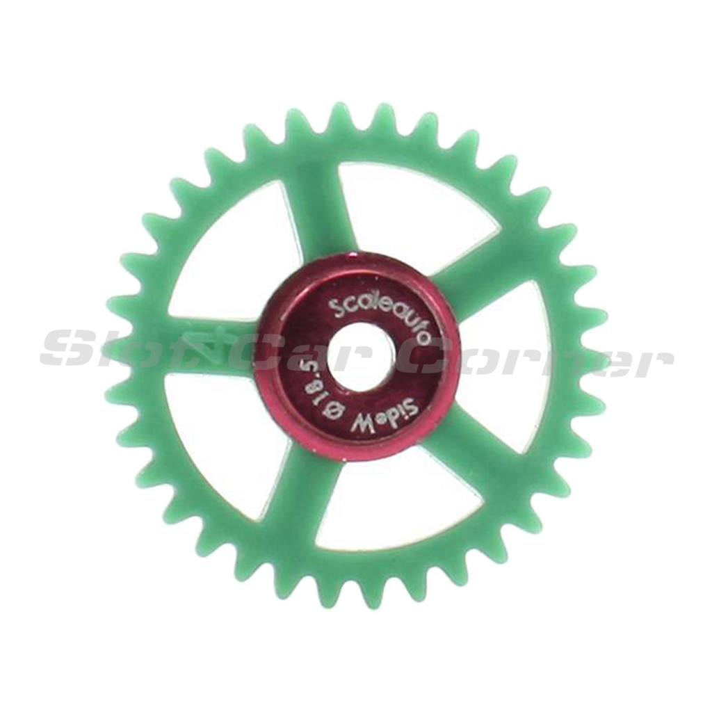 Scaleauto SC-1144r 34-Tooth Nylon Sidewinder Gear, 18.5 mm, product view