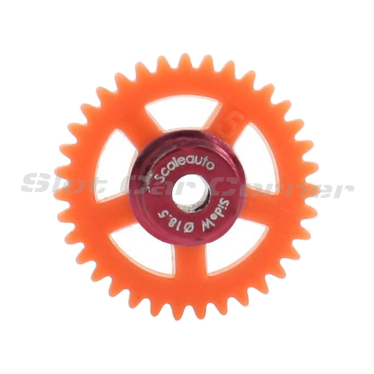 Scaleauto SC-1145R 35-Tooth Nylon Sidewinder Gear, 18.5 mm