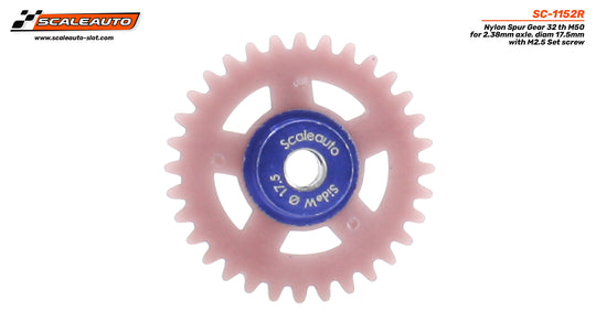 Scaleauto SC-1152R 17.5mm Nylon Spur Gear, 32-Teeth