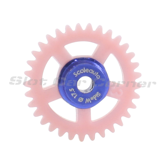 Scaleauto SC-1153r 33-Tooth Nylon Sidewinder Gear, 17.5 mm
