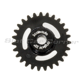 Scaleauto SC-1167R 27-Tooth Polyamide Anglewinder Gear, 15.8 mm, front view,