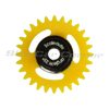 Scaleauto SC-1168R 28-Tooth Polyamide Anglewinder Gear, 15.8 mm, front view,