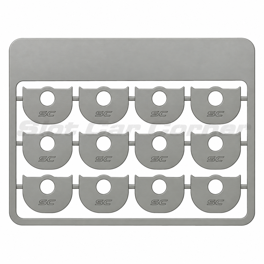 Scaleauto SC-1651A Guide Spacers, 0.10 mm, package of 12