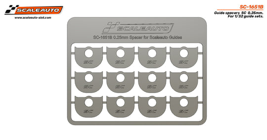 Scaleauto SC-1651B Guide Spacers, 0.25mm Thick