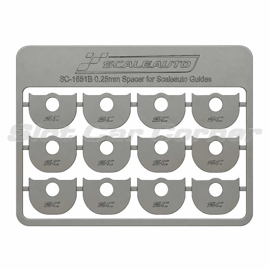 Scaleauto SC-1651B Guide Spacers, 0.25 mm, package of 12