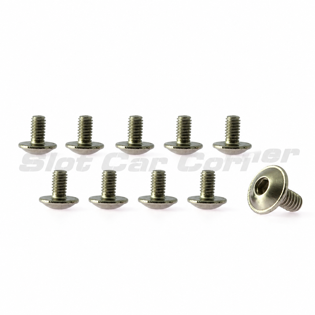 Scaleauto SC-1652 Brass Guide Screws, M2 × 4 mm, package of 10