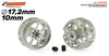 Scaleauto SC-4033D25 Aluminum 17.2 x 10mm Monza-2 Lightweight Wheels