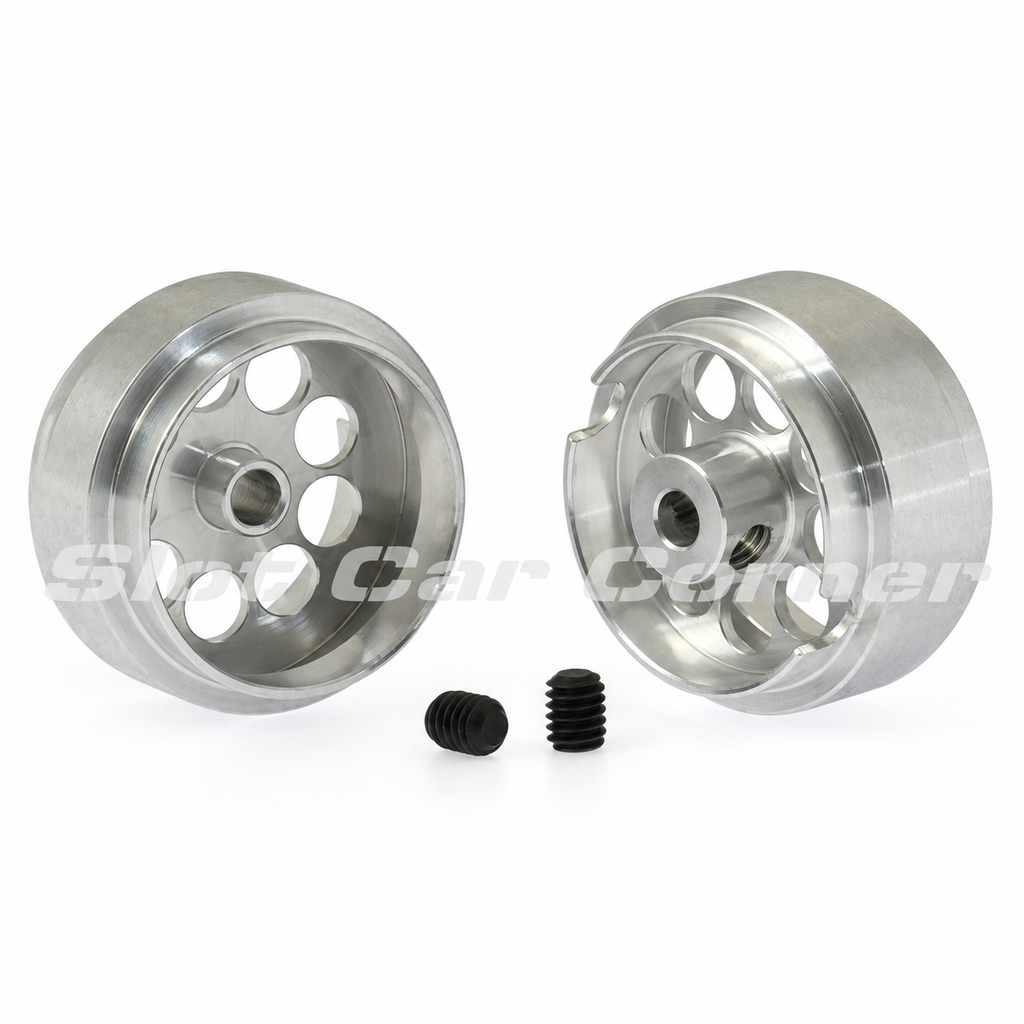 Scaleauto SC-4046F25 16.5 × 8.5 mm Aluminum Lightweight Wheels, product view