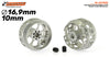 Scaleauto SC-4074D25 Aluminum 16.9 x 10mm Monza-2 Wheels