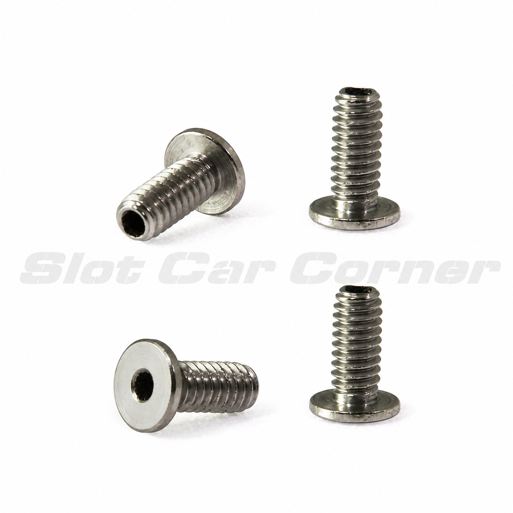 Scaleauto SC-5129C package of four M2 × 5 mm RT3 body float screws