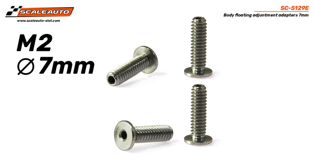 Scaleauto SC-5129E RT3 Body Float Screws, 7mm