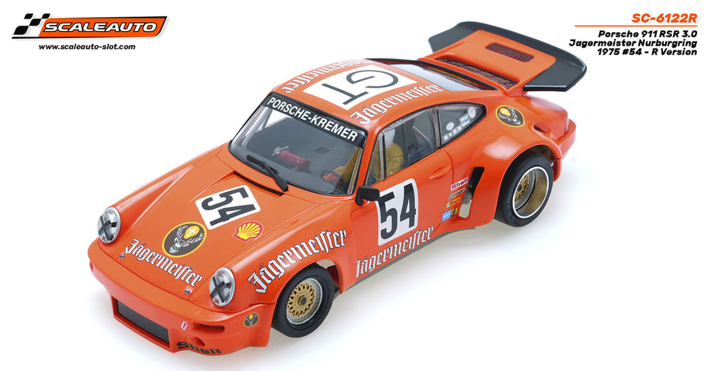 Scaleauto SC-6122R Porsche 911 RSR 3.0 Jagermeister No. 54, Nurburgring 1975