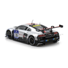 Scaleauto SC-6163R Audi R8 LMS GT3 No. 28, white, black and red livery, rear left three-quarter view