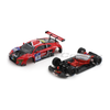 Scaleauto SC-6172R Audi R8 LMS GT3 No. 29, red, black and white livery, body and chassis separated view