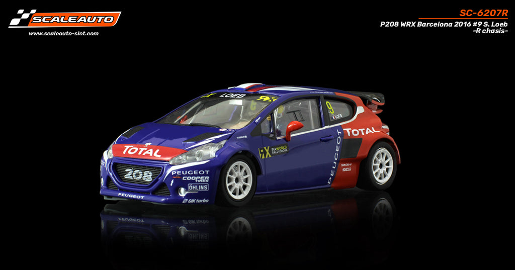 Scaleauto SC-6207R Peugeot 208 No. 9, Sebastien Loeb