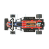 Scaleauto SC-6264 Formula 90-97 inline chassis, top view with body removed