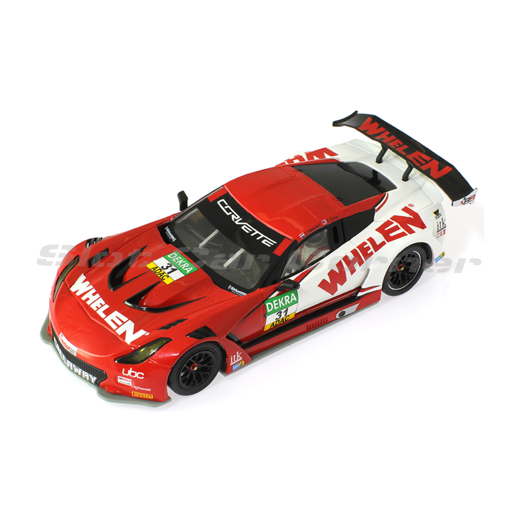 Scaleauto SC-6282R Callaway GT3 No. 31, Whelen red and white livery, front three-quarter view