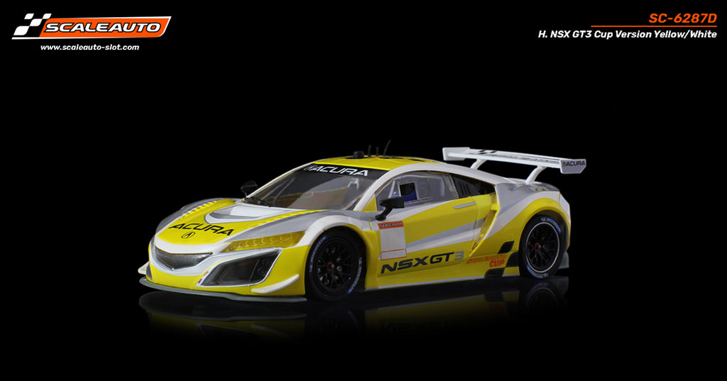 Scaleauto SC-6287D H. NSX GT3 Cup Version, Yellow/White