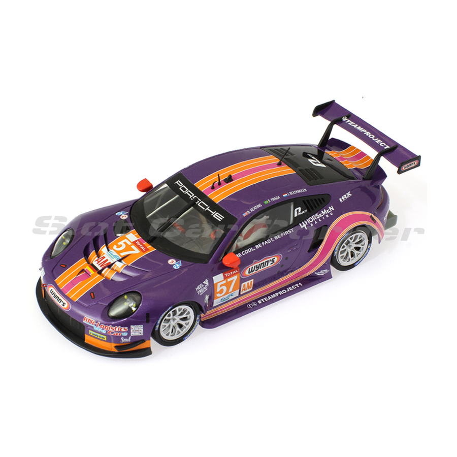 Scaleauto SC-6297R Porsche 911 (991.2) GT3 RSR Wynns No. 57, front three-quarter view