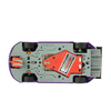 Scaleauto SC-6297R Porsche 911 (991.2) GT3 RSR Wynns No. 57, underside chassis view