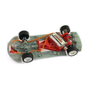 Scaleauto SC-6307R NSX GT3, body-off chassis view