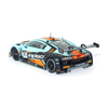 Scaleauto SC-6352R Audi LMS GT3 No. 30, ROFGO turquoise and orange livery, rear three-quarter view